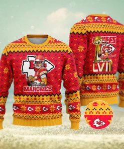 Kansas City Chiefs – Patrick Mahomes Super Bowl LVII Champions 2023 Ugly Christmas Sweater