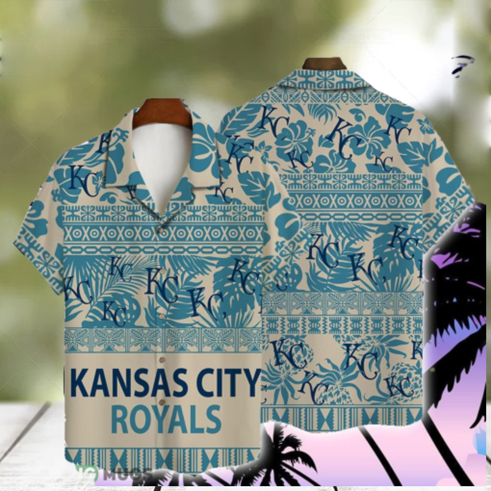 Kansas City Royals Major League Baseball 3D AOP Hawaiian Shirt For