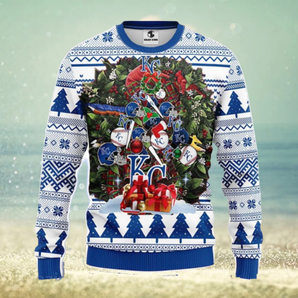 Kansas City Royals Tree Ugly Christmas Fleece Sweater - Limotees