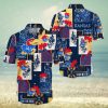 Miniature Schnauzer Dog United States Flag Hawaiian Flowers All Over Printed 3D Hawaiian Shirt