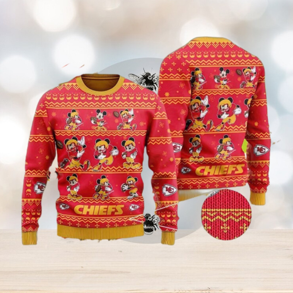 San Francisco 49ers Ugly Christmas Sweater Captain Mickey Mouse Perfect  Gift For Football Fans - Limotees