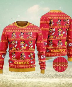 Kawhi Leonarnd Mickey Mouse Kansas City Chiefs Holiday Sweater