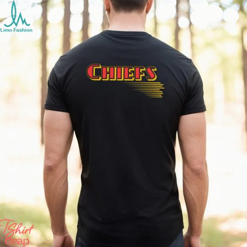 Kc Chiefs Retro Graphic Red Yellow Black T shirt