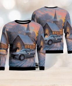 Kentucky State Police Car Ugly Christmas Sweater