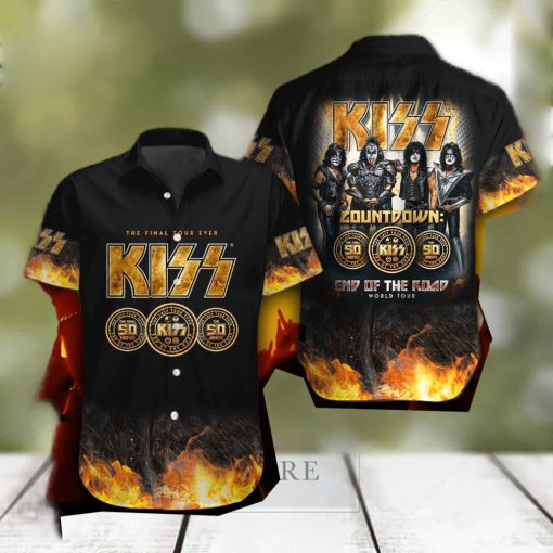 Kiss Band Glam metal Hawaiian Shirt Gift For Fans hawaiian shirt