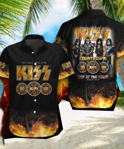 Kiss Band Glam metal Hawaiian Shirt Gift For Fans hawaiian shirt