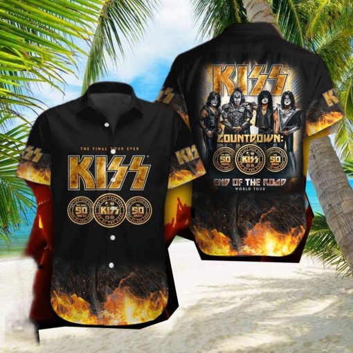 Kiss Band Glam metal Hawaiian Shirt Gift For Fans hawaiian shirt