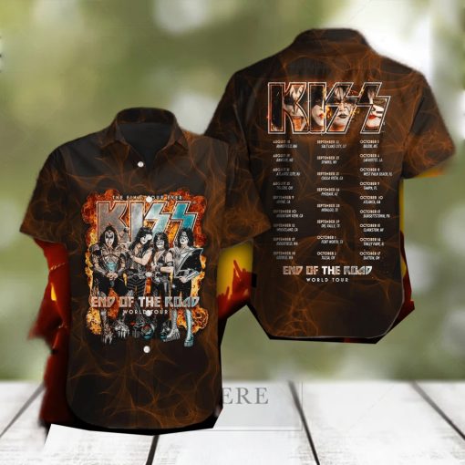 Kiss Band KISS albums Hawaiian Shirt Gift For Fans hawaiian shirt