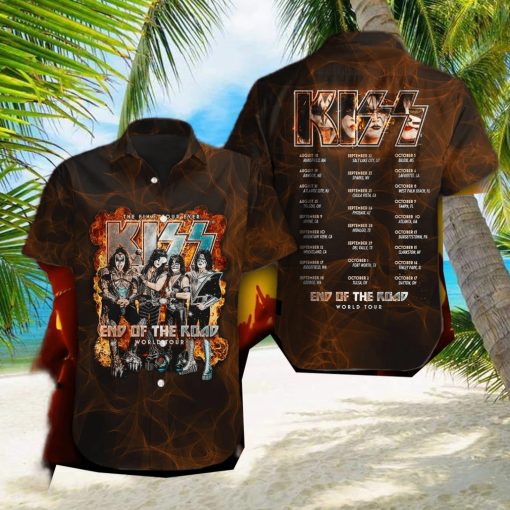 Kiss Band KISS albums Hawaiian Shirt Gift For Fans hawaiian shirt