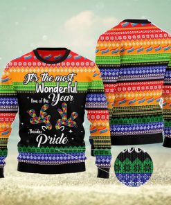 LGBT Beside Pride All Over Printed 3D Ugly Christmas Sweater Christmas Gift For Men And Women