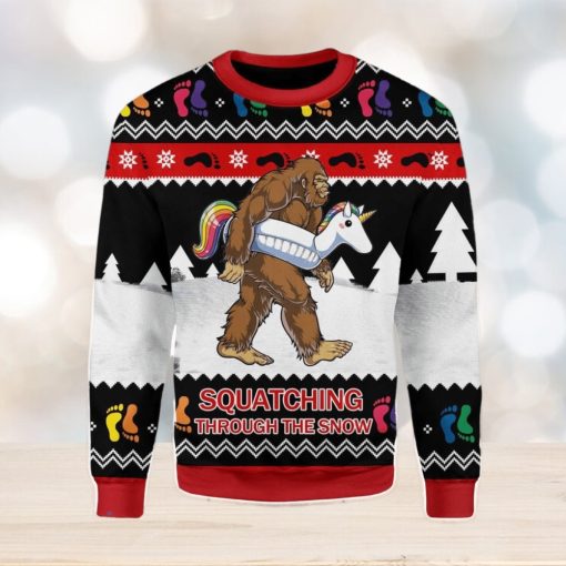 LGBT Bigfoot Ugly Christmas Sweater Xmas Gift Men And Women Christmas Sweater