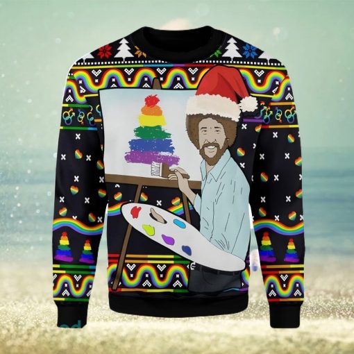 LGBT Painting Ugly Christmas Sweater Xmas Gift Men And Women Christmas Sweater