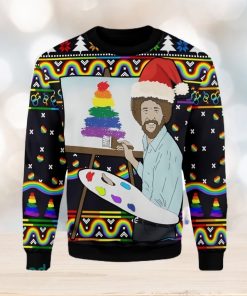 LGBT Painting Ugly Christmas Sweater Xmas Gift Men And Women Christmas Sweater