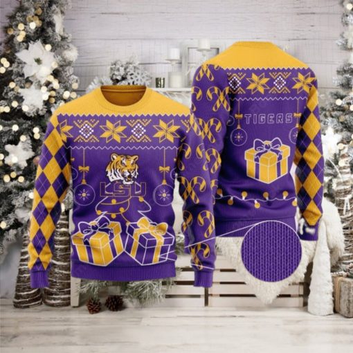 LSU Tigers Christmas Gift Ugly Christmas Sweater