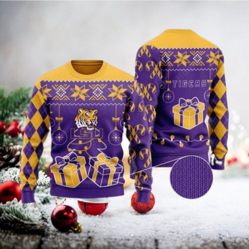 LSU Tigers Christmas Gift Ugly Christmas Sweater