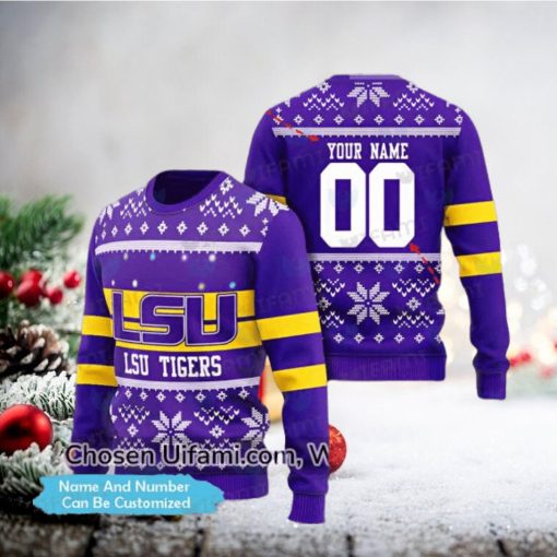 LSU Tigers Ugly Sweater Custom Radiant LSU Gifts For Dad