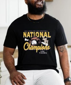 LSU Tigers Women’s 2023 NCAA Men’s Baseball College World Series Champions Glove & Bat T Shirt