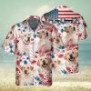 Shih Tzu Royal Locks Showcased In 3D Hawaiian Tropical Shirt