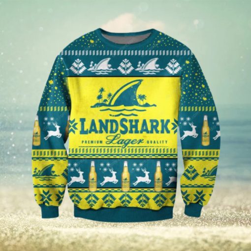 Landshark Lager Beer Ugly Christmas Sweater 3D Gift For Men And Women 3D Gift For Men And Women