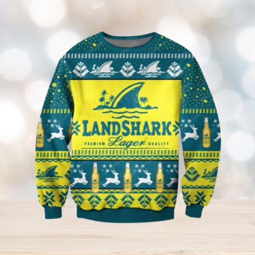 Landshark Lager Beer Ugly Christmas Sweater 3D Gift For Men And Women 3D Gift For Men And Women