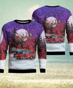 Lansing, Illinois, Village Of Lansing Fire Department Aop Ugly Sweater 3D Gift For Men And Women