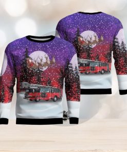 Lansing, Illinois, Village Of Lansing Fire Department Aop Ugly Sweater 3D Gift For Men And Women