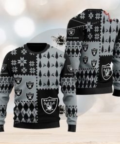 Las Vegas Footballs For Christmas Gift For Raiders Fans Womens Ugly Sweater