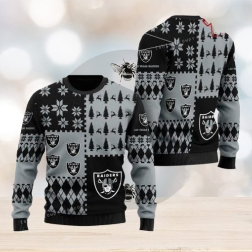 Las Vegas Footballs For Christmas Gift For Raiders Fans Womens Ugly Sweater