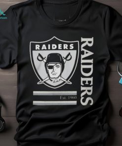 Las Vegas Raiders Black Wordmark Logo Tri Blend Shirt