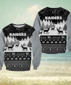 Las Vegas Raiders Casual Christmas Sweatshirt Sweater 3D Gift For Fans