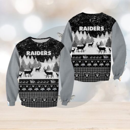 Las Vegas Raiders Casual Christmas Sweatshirt Sweater 3D Gift For Fans