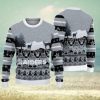 Black Cat Light Ugly Christmas Sweater AOP All Over Printed Sweater