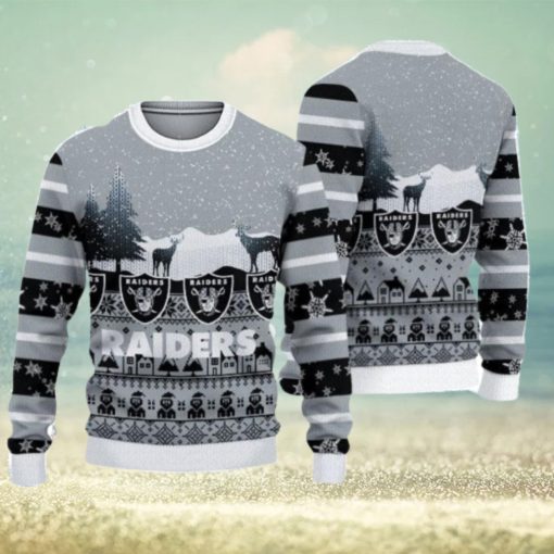 Las Vegas Raiders Casual Ugly Christmas Sweater 3D Gift For Fans