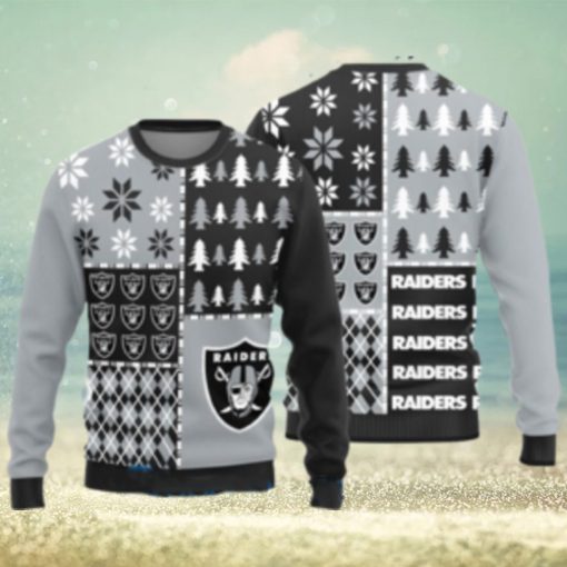 Las Vegas Raiders Christmas Pattern Ugly Christmas Sweater For Men And  Women - Freedomdesign