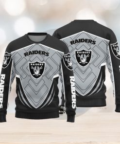 Las Vegas Raiders Knitted Ugly Christmas Sweater AOP Gift For Men And Women