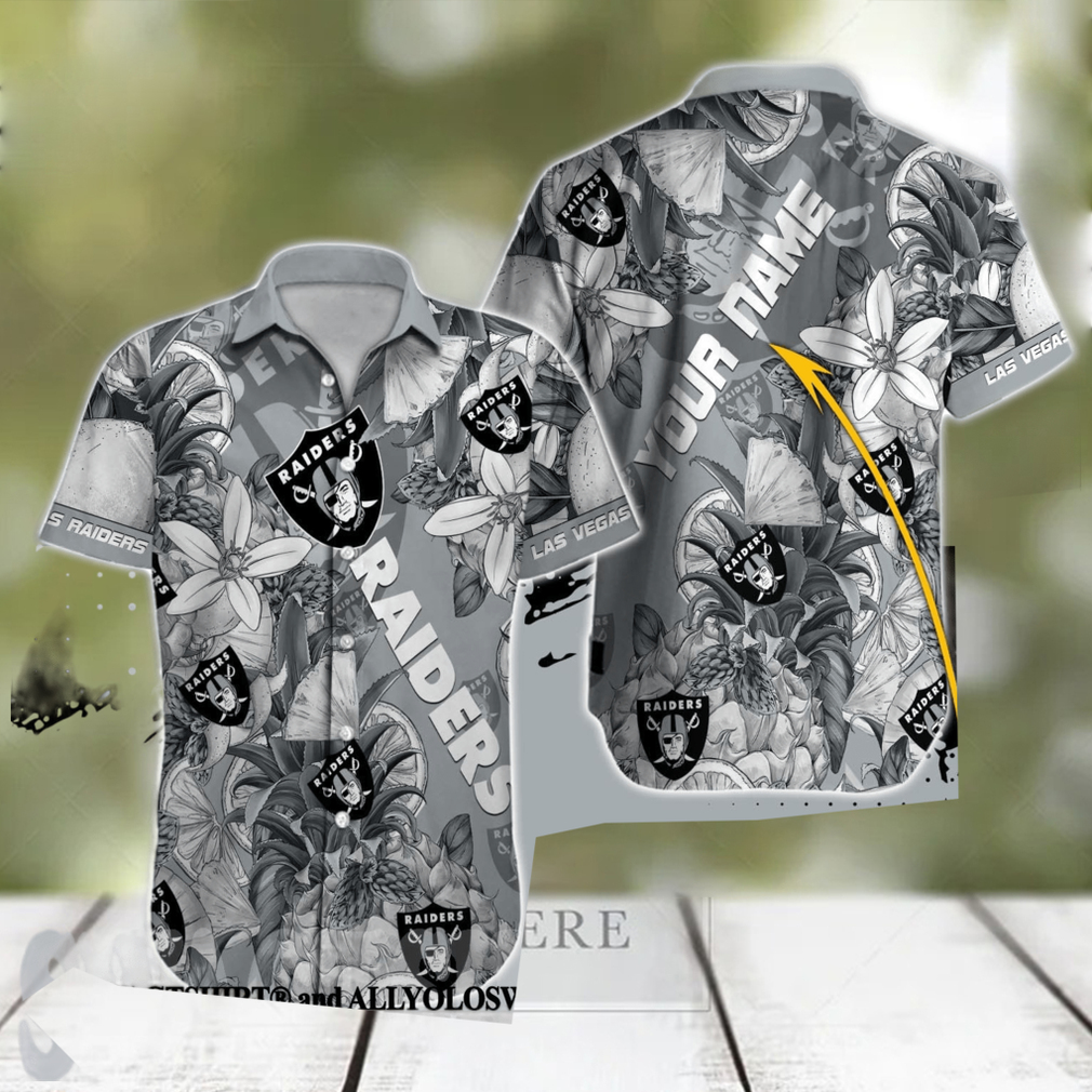Las Vegas Raiders Youth Logo Allover Print Long Sleeve T-Shirt