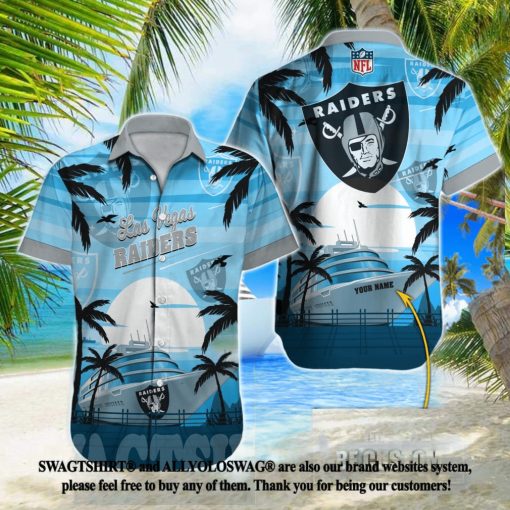 Las Vegas Raiders NFL Classic 3D Hawaiian Button Shirt