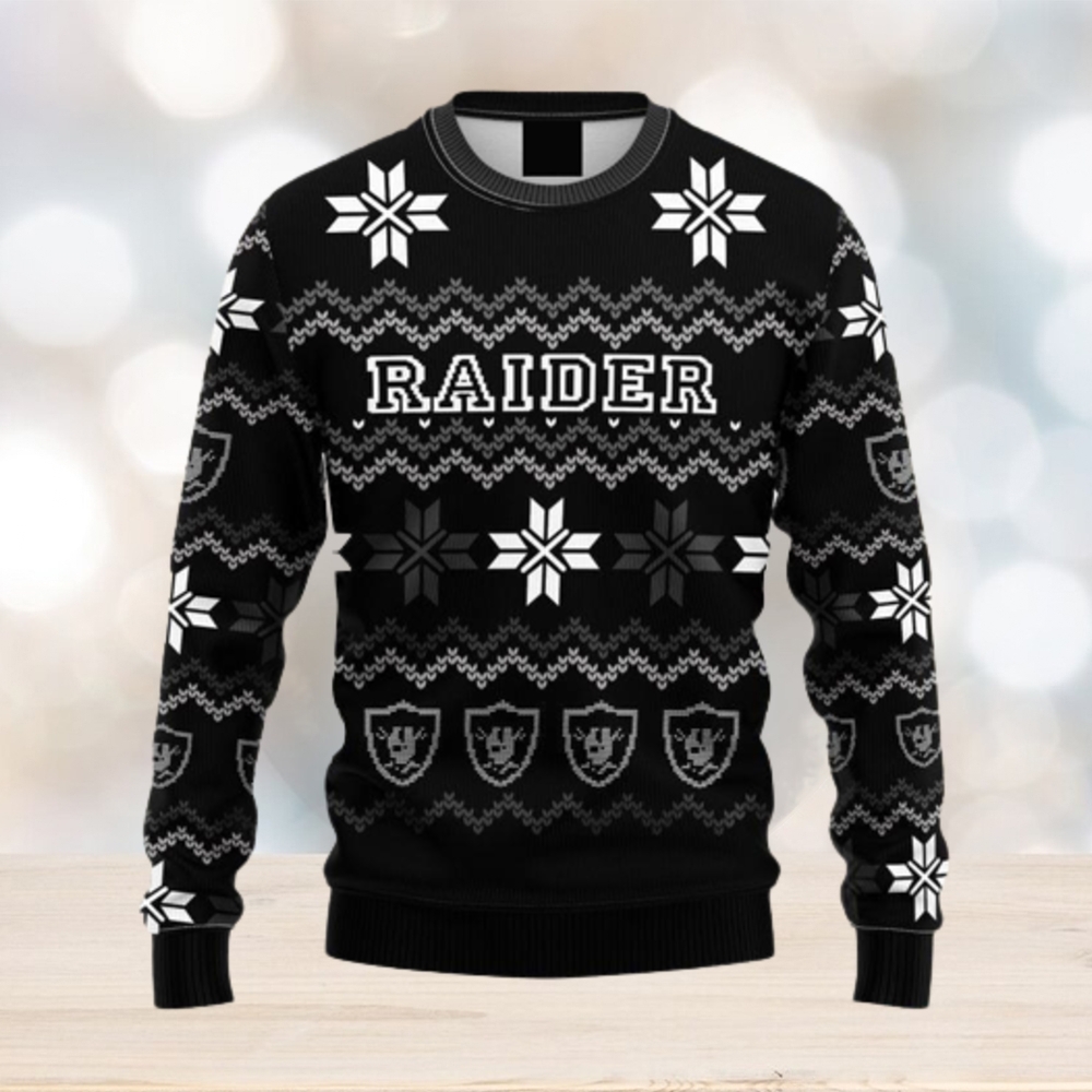 Las Vegas Raiders Casual Ugly Christmas Sweater 3D Gift For Fans