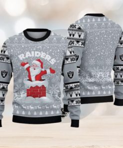 Las Vegas Raiders Ugly Christmas Santa Claus Xmas Sweater Savior Gift Mens Women