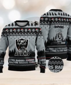 Las Vegas Raiders – Davante Adams #17 Super Bowl LVII 2023 Just Win Baby Ugly Christmas Sweater