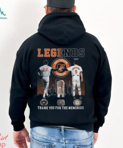 Legends Baltimore Orioles Palmer And Robinson Thank You For The Memories T-shirt  - Shibtee Clothing