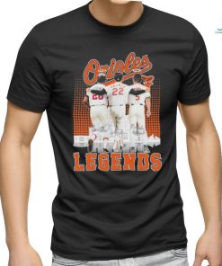 Legends Jim Palmer Brooks Robinson And Frank Robinson Baltimore Orioles Signatures Shirt