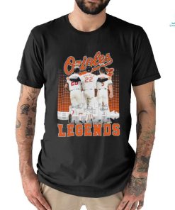 Legends Jim Palmer Brooks Robinson And Frank Robinson Baltimore Orioles Signatures Shirt