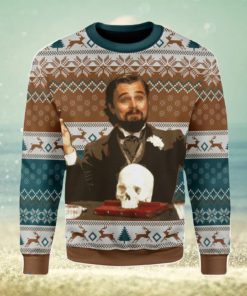 Leo DiCaprio Django Unchained Merry Chrismas Ugly Christmas Sweater Xmas Gift Men And Women Christmas Sweater