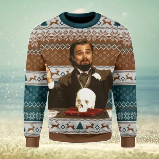 Leo DiCaprio Django Unchained Merry Chrismas Ugly Christmas Sweater Xmas Gift Men And Women Christmas Sweater