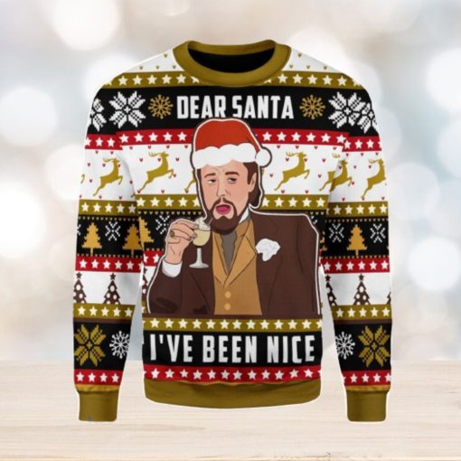 Leo I’ve Been Nice Santa Ugly Christmas Sweater Xmas Gift Men And Women Christmas Sweater