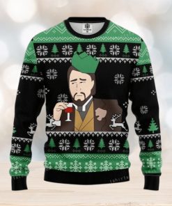 Leonardo Dicaprio Drinking Meme Womens Ugly Sweater