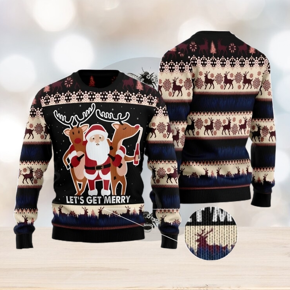 Philadelphia Eagles Ugly Christmas Reindeer Xmas Sweater Handmade Gift Mens  Women - Limotees