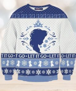 Let It Go Elsa Ugly Sweater Christmas Party