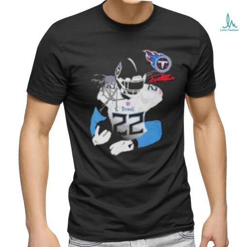 Licensed Gear Nfl Tennessee Titans Derrick Henry Navy Player T